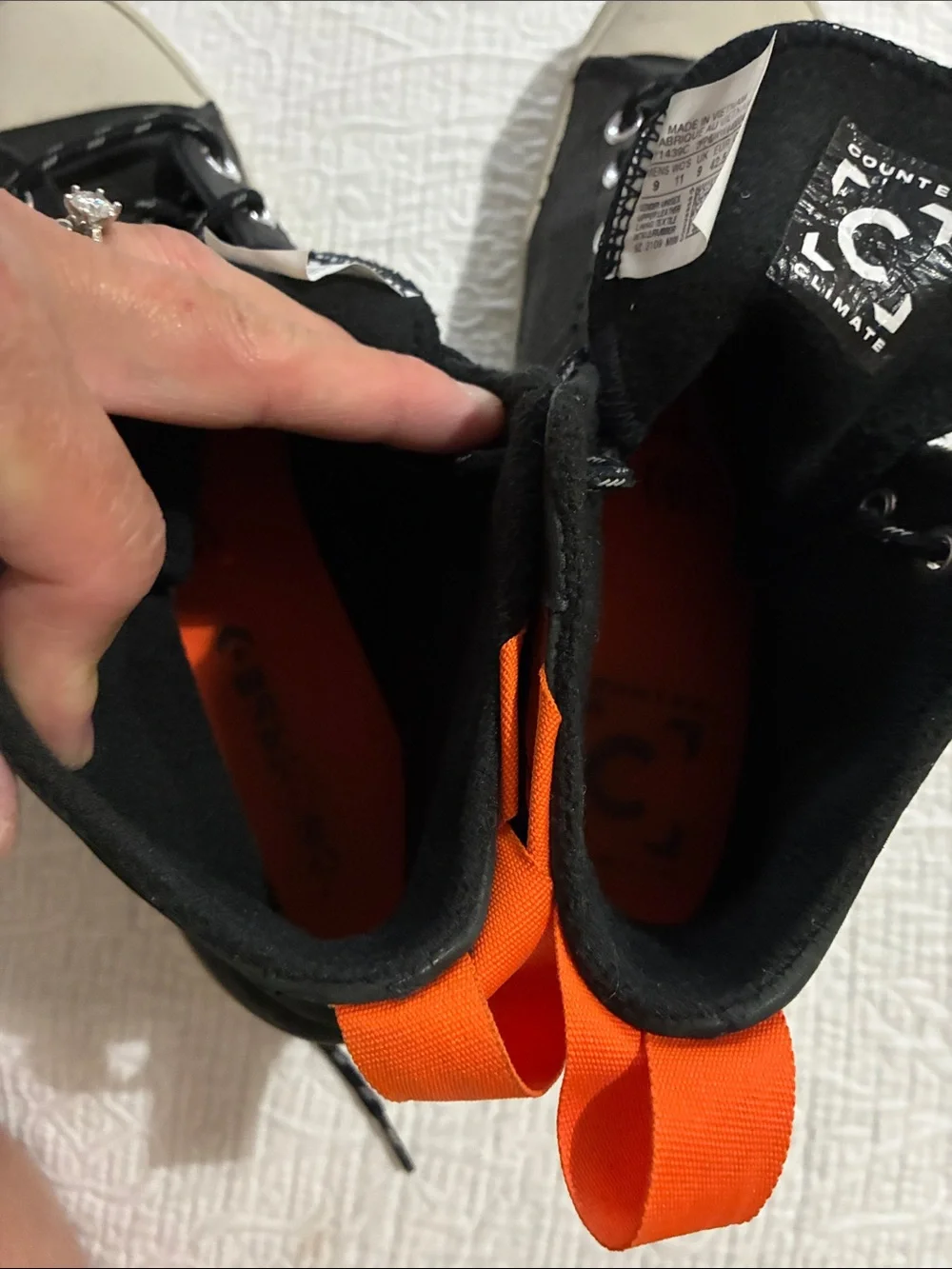 Converse Unisex Chuck 70 Explore Waterproof Sneaker Black/Orange/String 171439C - Picture 10 of 11
